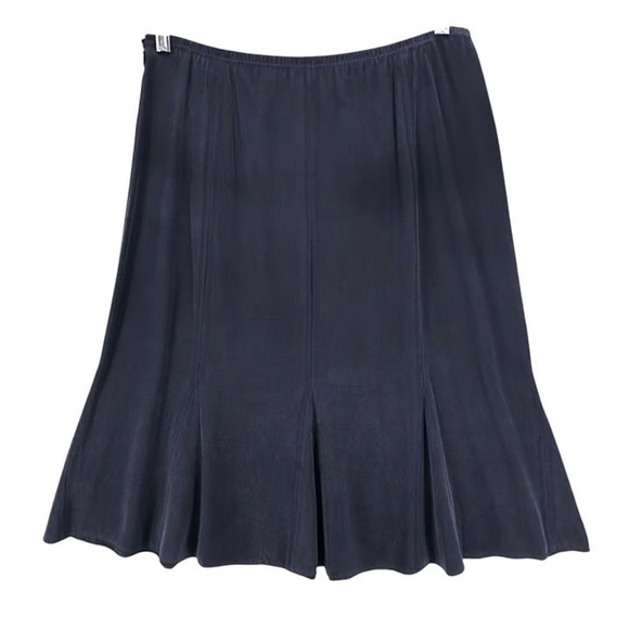 Eileen Fisher Dresses & Skirts - NEW Eileen Fisher 100% silk skirt midnight godet large petite women’s $178 NWT
